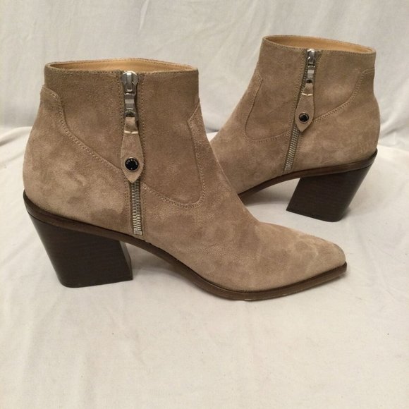 Women's Tan Ankle Boots - Picture 2 of 5
